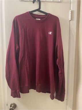 Mens Champion XL Burgundy Sweatshirt Crewneck